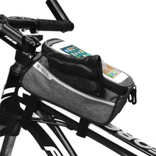 Load image into Gallery viewer, Bike Bag Bicycle Bag Phone Case For Bicycle Cycling Mobile Bike Accessories Head Tube Cell Mobile Phone Bag Case Waterproof Bike Handlebar Bag Bicycle Phone Mount Bicycle Phone Mount Holder Pouch Bag Cycling Frame
