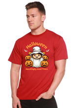 Load image into Gallery viewer, Halloween Hauntingly Good Times Day Men's Bamboo Viscose/Organic Cotton Short Sleeve Graphic T-Shirt