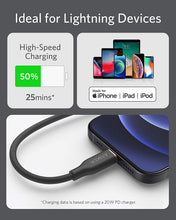 Load image into Gallery viewer, Anker <b>641</b> USB-C to Lightning Cable (Flow, 3 ft Silicone)