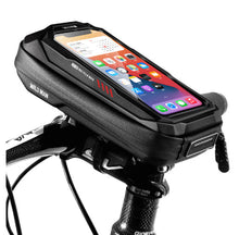 Load image into Gallery viewer, Bicycle Touchscreen Front Frame Bag Phone Case With Double Zippers Cycling Bike Accessories Bike Bag Bike Phone Bag Bike Pouch Bicycle Front Frame Bag Waterproof Top Tube Handlebar Bag Bike Phone Mount Bag Cycling Storage Bag