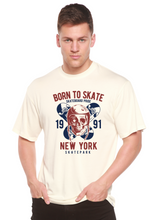 Load image into Gallery viewer, Born To Skate 1991 New York Men's Bamboo Viscose/Organic Cotton Short Sleeve Graphic T-Shirt