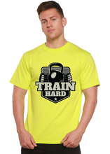 Load image into Gallery viewer, Train Hard Men's Bamboo Viscose/Organic Cotton Short Sleeve Graphic T-Shirt