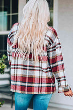 Load image into Gallery viewer, Classic Plaid Button Front Shirt Jacket with Breast Pockets Casual & Minimalist Outerwear