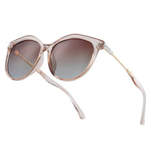 Load image into Gallery viewer, Stevvex Polarized Cat Eye Sunglasses Women Gradient Round Sun glasses for Women oculos lunette de soleil femme