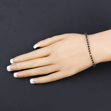 Load image into Gallery viewer, 3.13 Carat Genuine Blue Sapphire 14K Yellow Gold Bracelet