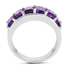 Load image into Gallery viewer, 3.30 Carat Genuine Amethyst .925 Sterling Silver Ring