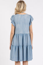 Load image into Gallery viewer, New Summer V-Neck Ruffled Cap Sleeve Mini Dress For Women – Fluttering, Trendy, Feminine, Elegant & Playful Style