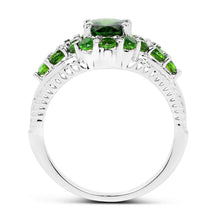 Load image into Gallery viewer, 2.28 Carat Genuine Chrome Diopside .925 Sterling Silver Ring