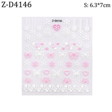 Load image into Gallery viewer, 5D Sweater Nail Sticker Acrylic Engraved Winter Charm Designs Beauty Cloth Christmas Patterns Nails Art Decoration Tools Nail Art Stickers Decor Tip Transfer Nail Decals Sticker For Pretty Girl Self-Adhesive Nail Decals Designer Nail Stickers