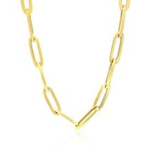 Load image into Gallery viewer, 14K Yellow Gold Wide Paperclip Chain (6.1mm)