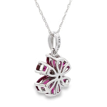 Load image into Gallery viewer, Rhodolite Garnet Fashion Pendants 14KT White Gold