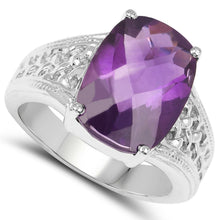 Load image into Gallery viewer, 6.50 Carat Genuine Amethyst .925 Sterling Silver Ring