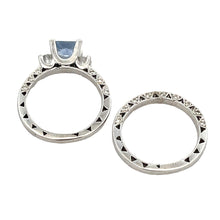 Load image into Gallery viewer, Antique Style Engagement Ring Set 14KT White Gold