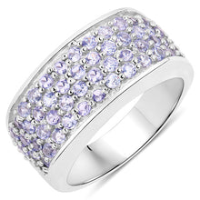 Load image into Gallery viewer, 1.42 Carat Genuine Tanzanite .925 Sterling Silver Ring