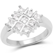 Load image into Gallery viewer, 1.08 Carat Genuine White Sapphire .925 Sterling Silver Ring