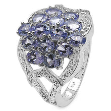 Load image into Gallery viewer, 2.38 Carat Genuine Tanzanite .925 Sterling Silver Ring