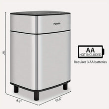 Load image into Gallery viewer, Automatic Stainless Steel Sensor Trash Can – Hands-free Quiet Close & Odor-Control System