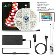 Load image into Gallery viewer, 5M LED Strip Light 5050 SMD RGB Waterproof Smart WIFI IR APP Controller