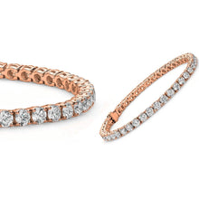 Load image into Gallery viewer, 5MM Round Cubic Zirconia Tennis Bracelet