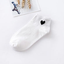 Load image into Gallery viewer, 5pairs Women Short Socks Red Heart Cute College Fresh Female Socks Soft Cotton Summer Autumn Sock for Girls