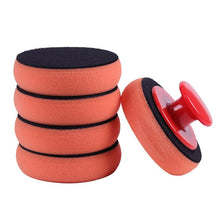 Load image into Gallery viewer, 5PCS Car Wash Wax Polish Pad Polishing Pad Sponge Microfiber Sponge Applicators Car Cleaning Cloth Microfiber Applicator For Auto Polisher Waxing Sponge Car Wax Applicator Pads Kit Sponge Applicators Soft Foam Waxing Pad with Grip Handle