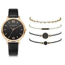 Load image into Gallery viewer, 5Pcs Elegant Stylish Buckle Quartz Wrist Watch Set - Fashion Watches For Women and Girls