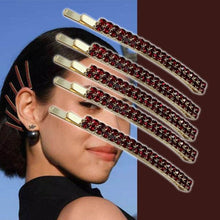 Load image into Gallery viewer, 5PCS Fashion Bling Crystal Rhinestones Hair Clips Women Hairpins Metal Barrettes Hair Styling Tools Accessories Headdress Gorgeous Hair Accessories For Women