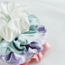 Load image into Gallery viewer, 5PCS/Lot Fashion Silk Satin Scrunchies Headband Large Elastic Rubber Hair Band Women Fashion Hair Scrunchies Ponytail Holder Accessories for Women And Girls