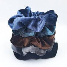 Load image into Gallery viewer, 5PCS/Set Velvet Scrunchies Elastic Rubber Hair Bands Women Girls Soft Solid Headbands Ponytail Holder Hair Rope Tie Accessories Ponytail Holder Accessories for Women And Girls