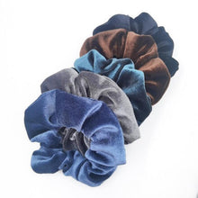 Load image into Gallery viewer, 5PCS/Set Velvet Scrunchies Elastic Rubber Hair Bands Women Girls Soft Solid Headbands Ponytail Holder Hair Rope Tie Accessories Ponytail Holder Accessories for Women And Girls