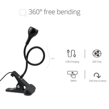 Load image into Gallery viewer, 5V USB power LED Desk lamp Flexible study Reading Book lights Eye Protect Table lamp With Clip For Home Decorative Table Lamp Cute Study Lamps for Bedroom Décor