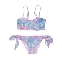 Load image into Gallery viewer, 6-11Y Girl’s Cute Two Piece Split Swimsuit Fresh Beautiful Cartoon Pattern Swimwear Bikinis Beachwear Girls Two Piece Swimsuit Floral Bathing Suit Summer Mini Swimwear For Children