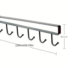 Load image into Gallery viewer, 6 Hooks Kitchen Shelf Storage Rack