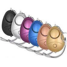 Load image into Gallery viewer, 6-Pack: 140DB Personal Security Alarm Keychain with LED Lights