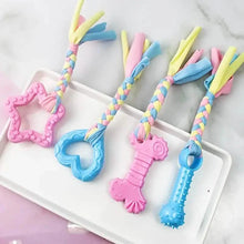 Load image into Gallery viewer, 6-Pack: Puppy Teething Chew Toys with Interactive Ropes