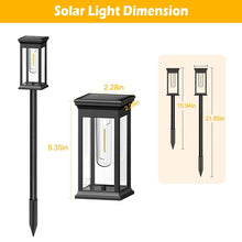 Load image into Gallery viewer, 6-Pack: Solar Powered Stake Light IP65 Waterproof Auto On Off