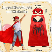 Load image into Gallery viewer, 6-Pack: Superhero Reversible Cape & Mask Set