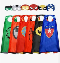 Load image into Gallery viewer, 6-Pack: Superhero Reversible Cape & Mask Set