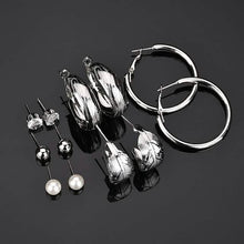 Load image into Gallery viewer, 6-Pair: Women's Simple Fashion Modern Trendy Earrings