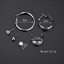 Load image into Gallery viewer, 6-Pair: Women's Simple Fashion Modern Trendy Earrings