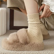 Load image into Gallery viewer, 6-Pairs: Autumn and Winter Thick Warm Solid Socks