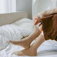 Load image into Gallery viewer, 6-Pairs: Thick & Warm Cream Color Sock