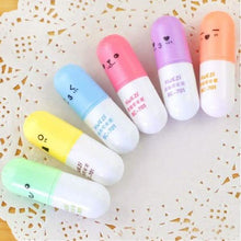 Load image into Gallery viewer, 6-Piece: Cute Pill Shape Mini Highlighter Marker