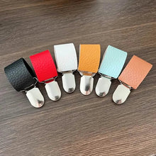 Load image into Gallery viewer, 6-Piece: Hat Clip for Summer Travel on Bag Luggage PU Leather Hat