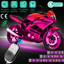 Load image into Gallery viewer, 6-Piece: Motorcycle LED Light Strips