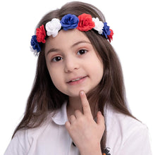 Load image into Gallery viewer, 6-Piece: Patriotic Flower Headbands