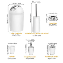 Load image into Gallery viewer, 6-Piece Set: Bathroom Accessories
