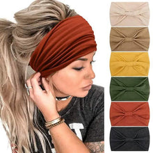 Load image into Gallery viewer, 6-Piece: Wide Boho Bandeau Head Bands for Women