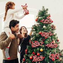 Load image into Gallery viewer, 6-Pieces: Red White Candy Christmas Tree Decorations