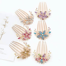 Load image into Gallery viewer, 6-Pieces: Rhinestone Encrusted Hairpin Barrette Accessory